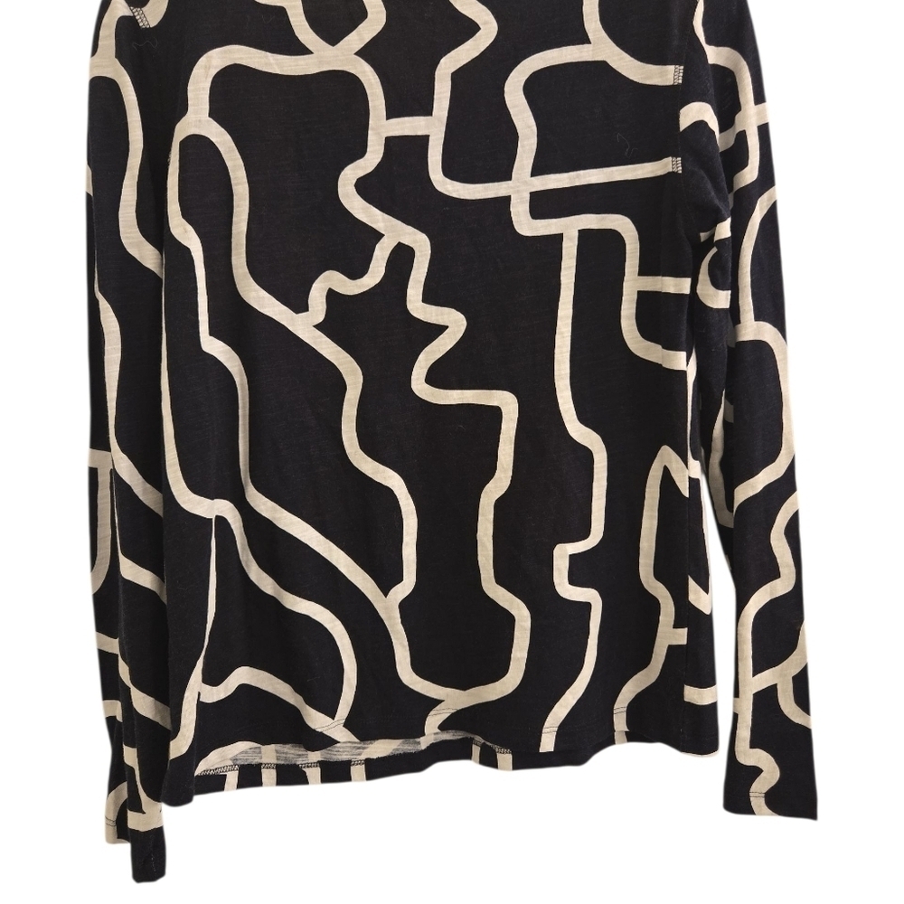 Saintuary Abstract Pull Over V Neck Blouse Size:XS - Picture 3 of 4